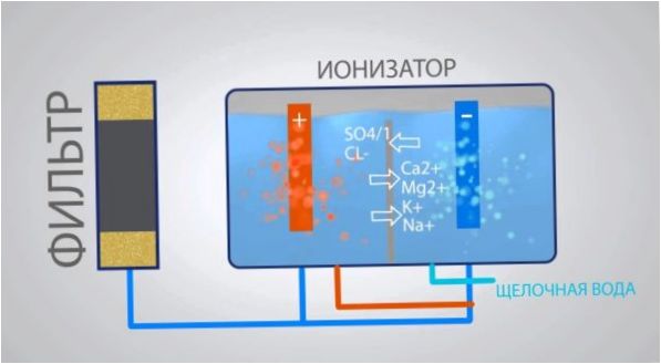 Vandens jonizatoriaus schema