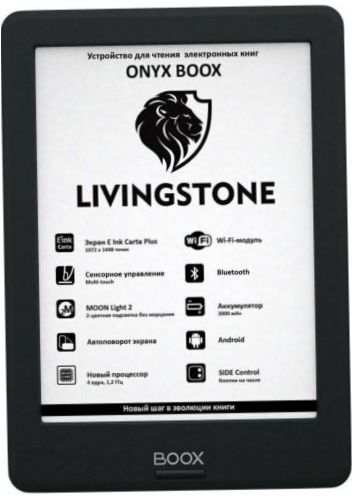 6" ONYX BOOX Livingstone 8GB eBook - įstrižainė: 6" (1448x1072, 300 ppi)