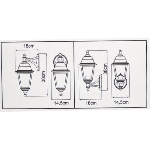 Duwi Sodo šviestuvas Riga 24141 6, E27, 60W - įtampa: 220-240V