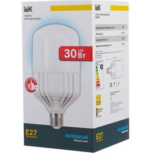 LED lemputė IEK LLE-230-40, E27, HP, 30W - šviesos srautas: 2700 lm