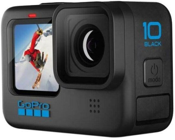 GoPro HERO10, 23,6 MP, 1720 mAh, juodos spalvos