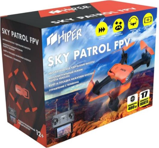 HIPER Sky Patrol FPV, juoda/oranžinė