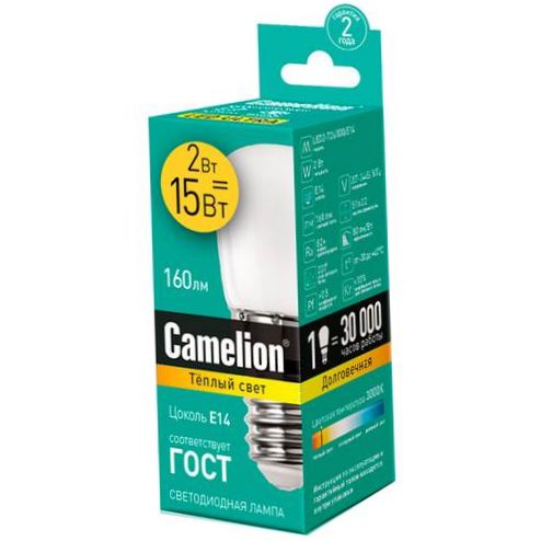 LED lemputė Camelion 13153, E14, T26, 2W - Galingumas: 2W