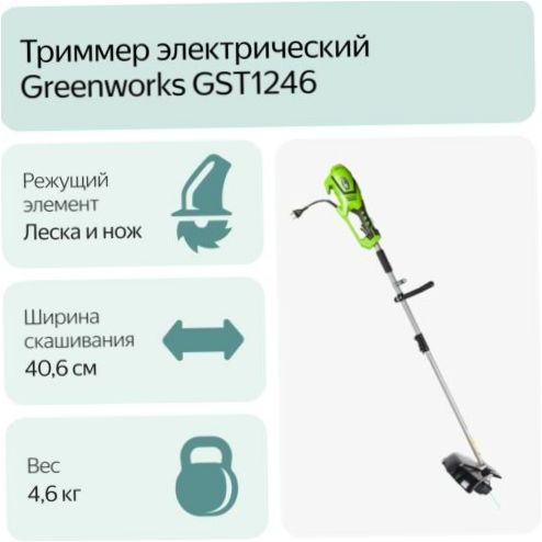 greenworks 1301807 GST1246