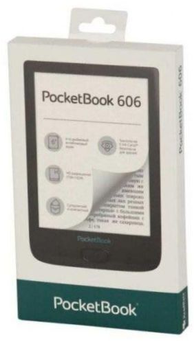 6" PocketBook 606 8GB eBook - matmenys: 108x161x8 mm, svoris: 145g